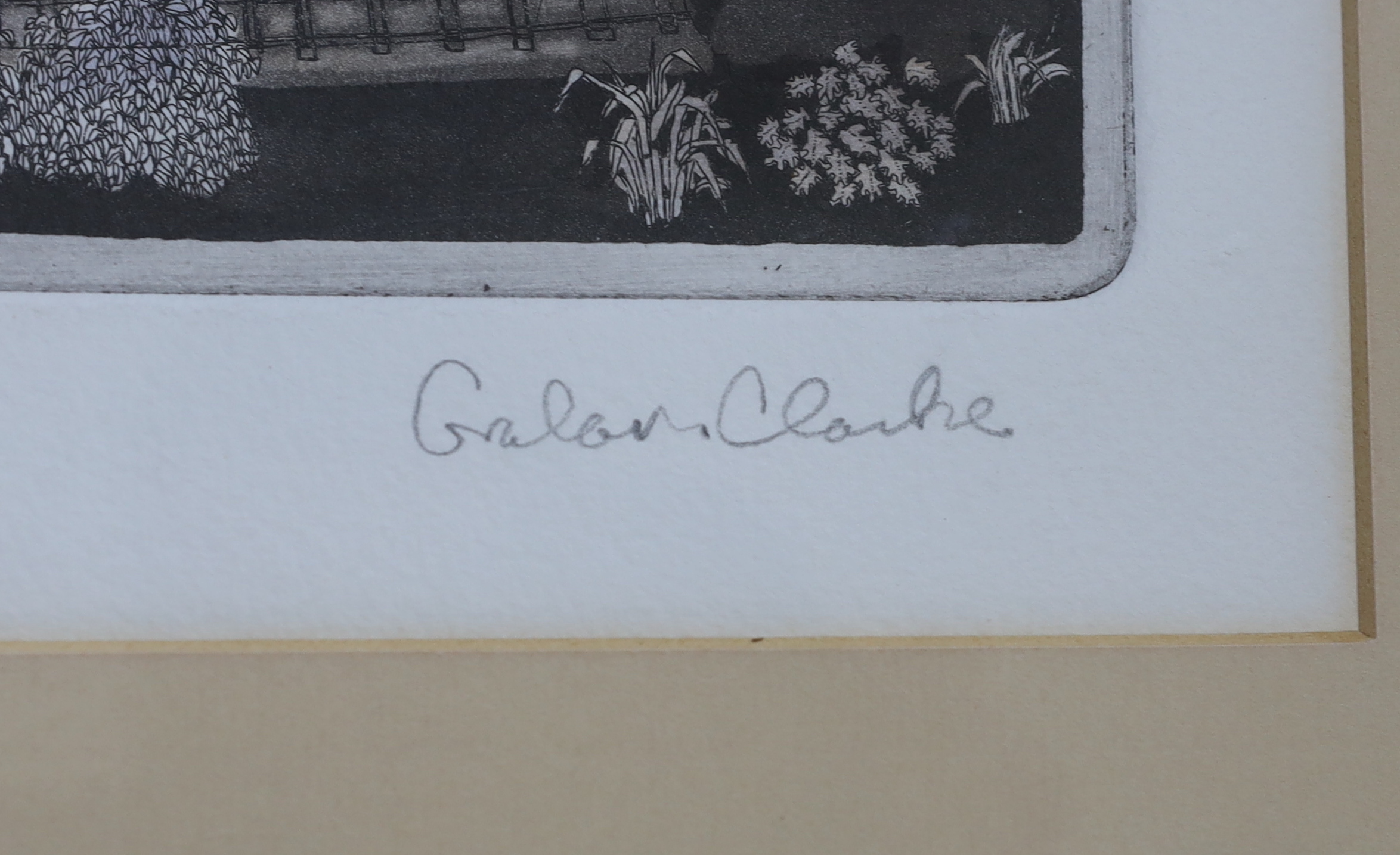 Graham Clarke (b. 1941) colour etching, 'Steamers', signed in pencil, limited edition, 93/200, details verso, 48 x 38cm